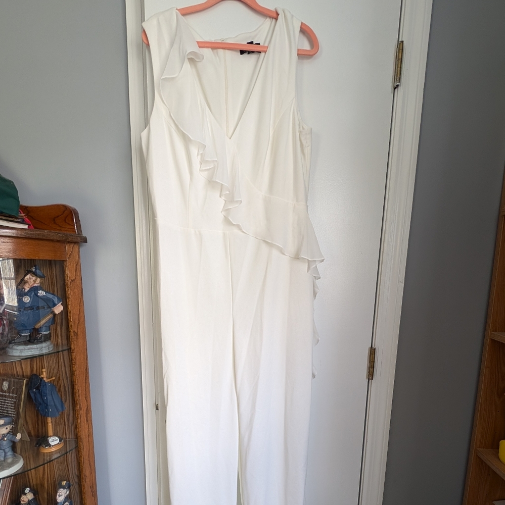 White jumpsuit size 16